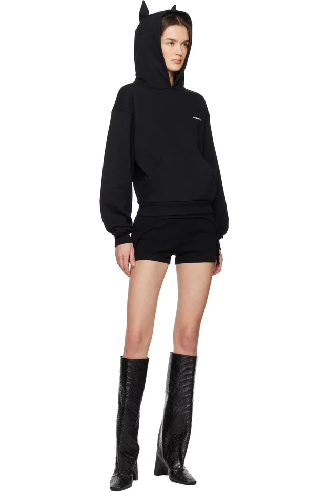 Coperni Black Horn Hoodie, photo 4 of 4 from SSENSE