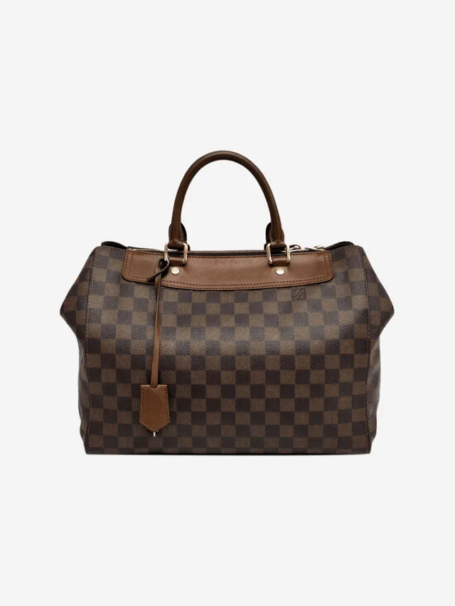 Louis Vuitton Brown 2014 Damier Ebene Greenwich bag in Brown Leather from Sign of the Times