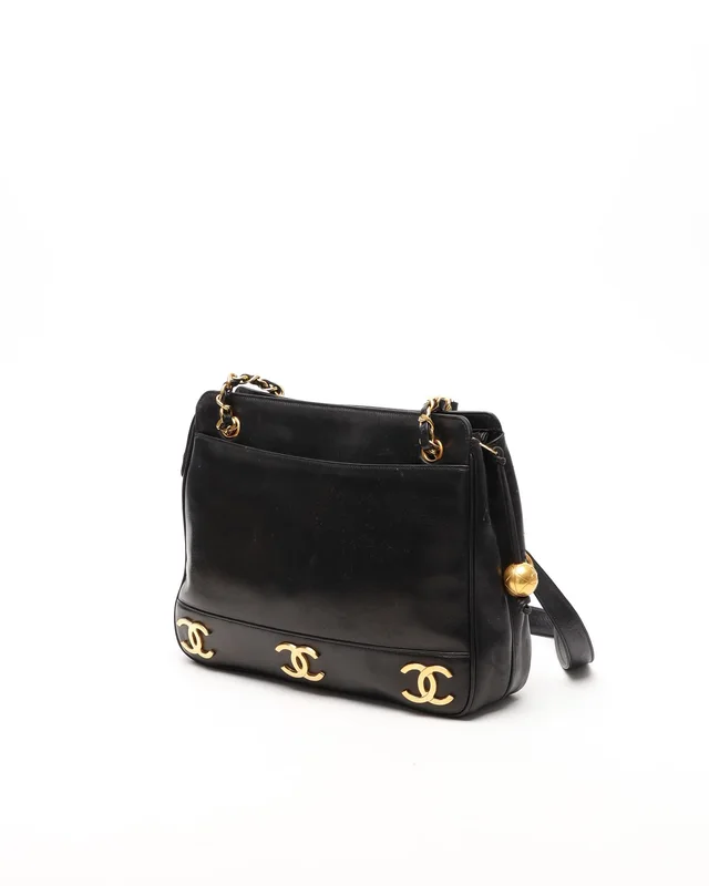 Chanel Triple CC Chain Tote Bag in Leather from A Retro Tale, photo 3 of 11