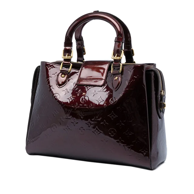 Purple Louis Vuitton Monogram Vernis Melrose Avenue Handbag in Purple Leather from Designer Revival, photo 2 of 2