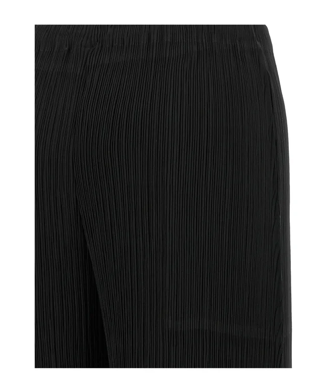 Issey Miyake Hatching Pleated Cropped Pants, photo 4 of 5 from SENSER