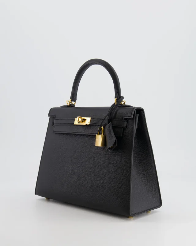 Hermès Kelly 25 Sellier Bag in Black Epsom leather from Sellier, photo 10 of 24
