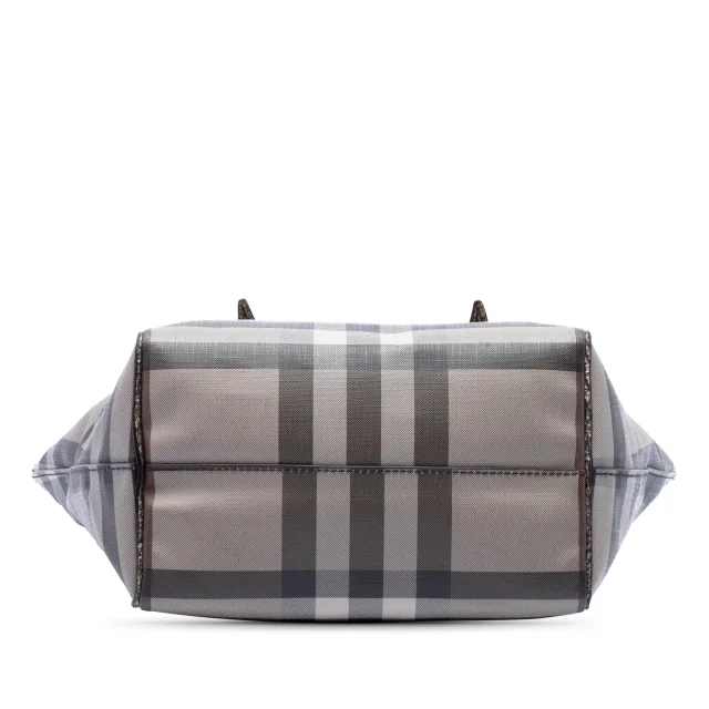 Beige Burberry Small Smoke Check Coated Canvas Salisbury Tote in Beige Coated canvas from Designer Revival, photo 3 of 6