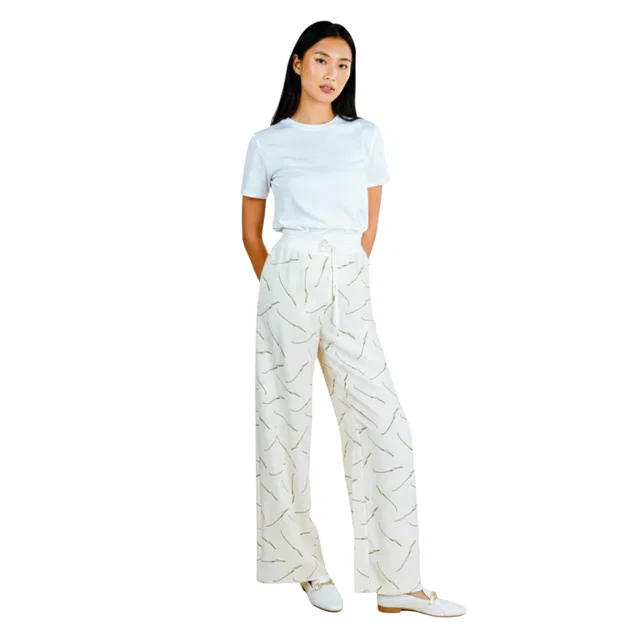 Loro Piana PANTALONE KEVAN LOVE CAPSULE TROUSERS (بنطلون) in Silk from Luxury Promise