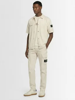 Stone Island Stretch cotton twill shirt in 97% Cotton, 3% Elastane, photo 2 of 5 from LUISAVIAROMA