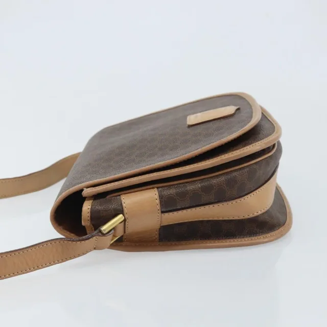 Celine Vintage Macadam Canvas And Leather Brown Bag in Brown Canvas from HEWI, photo 4 of 23