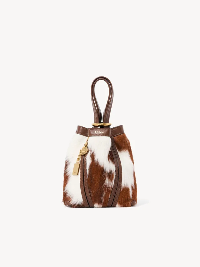 Small Chloé Spin tote bag in hair-on leather, photo 2 of 7 from SENSER