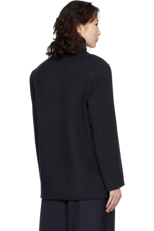 ANINE BING Navy Quinn Blazer, photo 3 of 4 from SSENSE