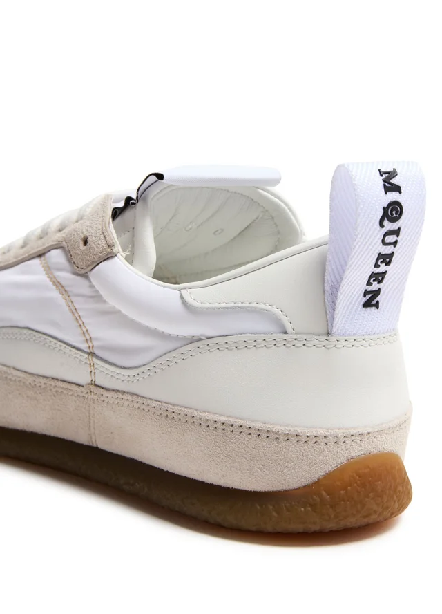 MCQUEEN Low-top sneakers in White 100% calfskin, photo 6 of 8 from 24S (US)