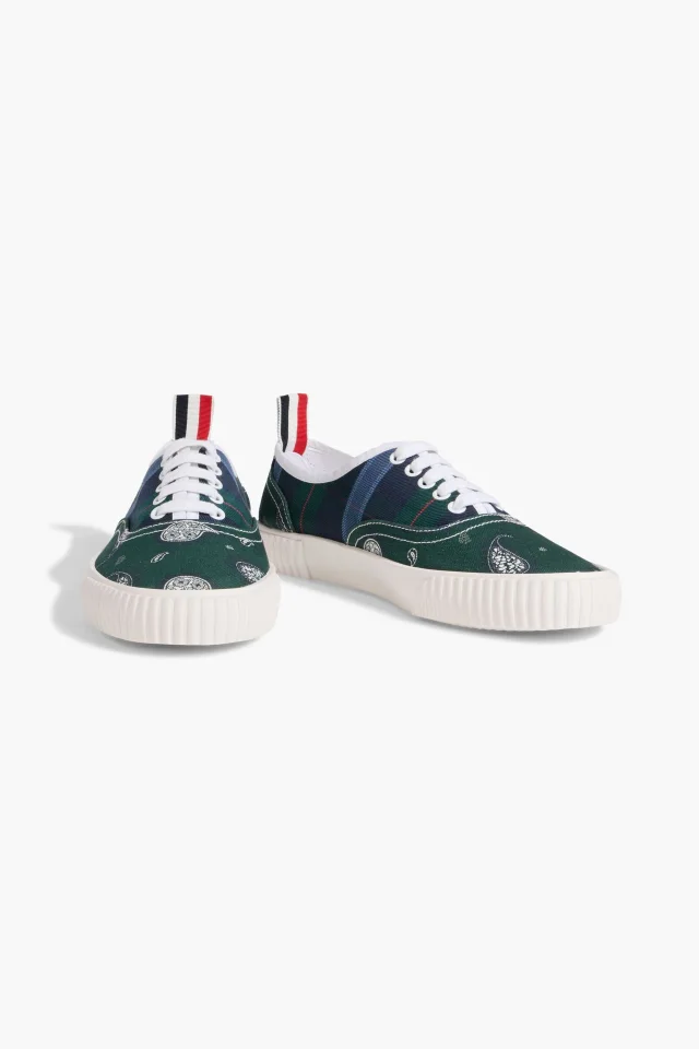 Thom Browne Heritage Canvas Sneakers, photo 2 of 4 from THE OUTNET