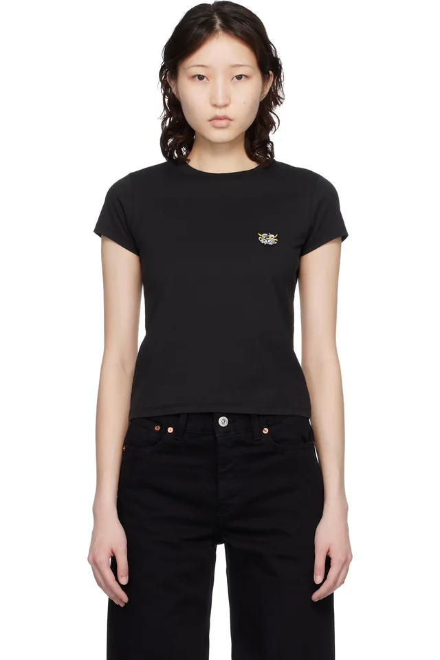 Black Kenzo Paris 'KENZO Wild Tiger' Embroidered T-shirt, image 1 of 1 from SSENSE