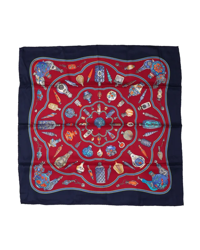 Hermès Carré 70 Qu'importe le flacon Silk Scarf in Silk from A Retro Tale, photo 2 of 2