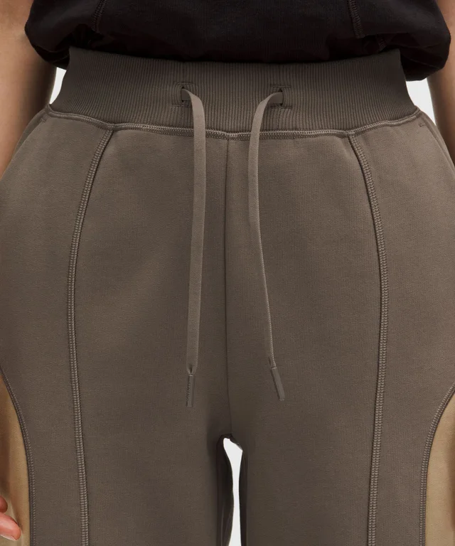 lululemon Cotton Fleece Mid-Rise Straight-Leg Pant *SLNSH Collection in Nomad/Sheer Oak, photo 4 of 7 from lululemon