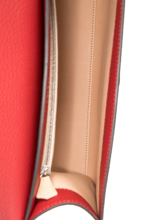 Moynat Top Handle Bag in red Leather from The RealReal, photo 6 of 6