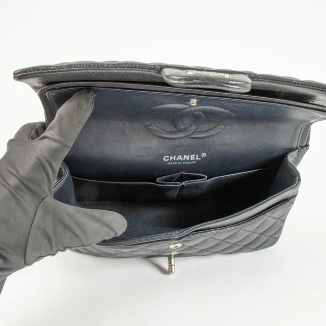 Chanel Navy Caviar Medium Classic 11.12 Bag in Navy Caviar leather from Labellov, photo 5 of 5