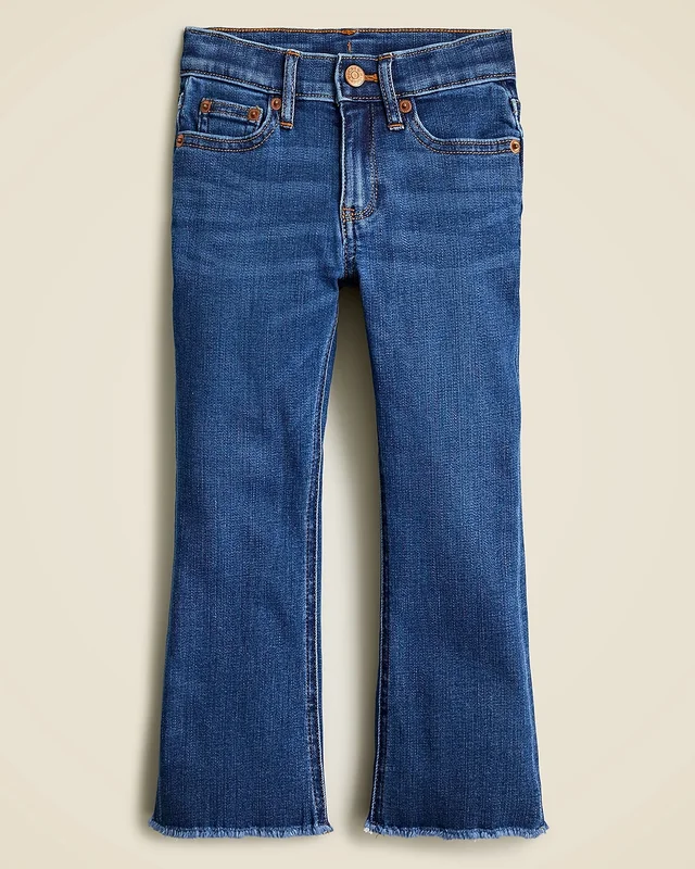 J.Crew Girls' raw-hem demi-boot jean in valley wash from J.Crew (Canada), photo 1 of 1