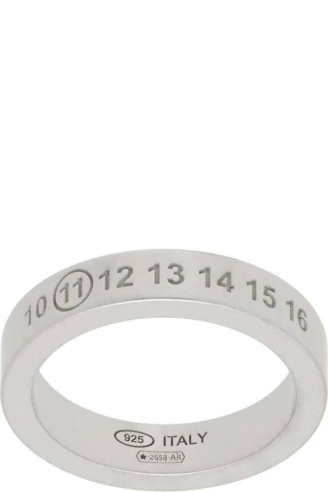 Maison Margiela Logo Reference Ring, image 1 of 1 from SSENSE