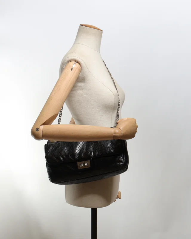 Chanel Classic Perforated Drill Flap Bag in Satin from A Retro Tale, photo 9 of 9