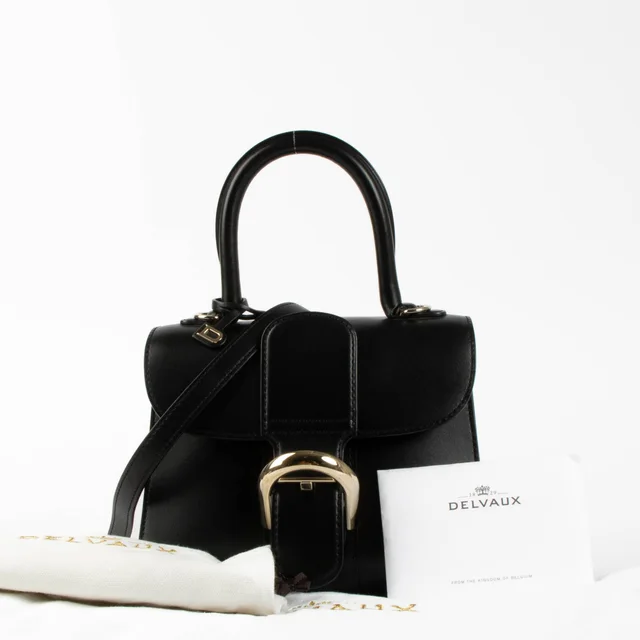 Delvaux Black Box Calf Brillant Mini Bag in Black Box leather from Labellov, photo 2 of 2