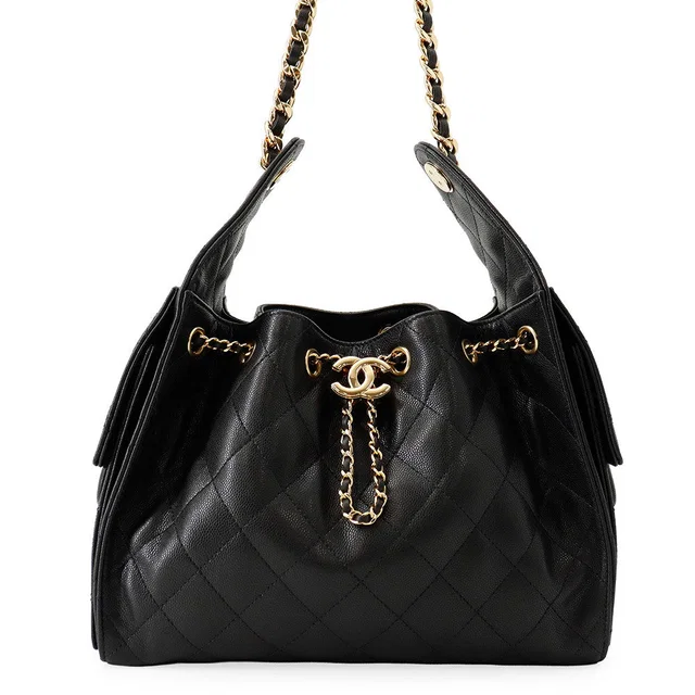 Chanel CHANEL25 ChainShoulder Bag BlackAS5293 Caviar Leather Size Small in Caviar leather from GALLERY RARE