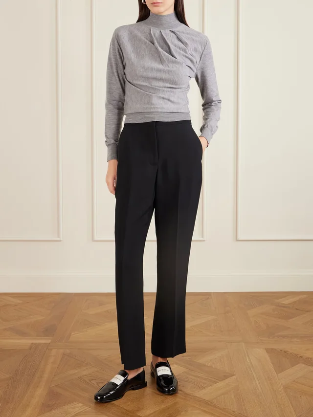 GIVENCHY Crepe straight-leg pants in Black, photo 2 of 2 from NET-A-PORTER (Canada)