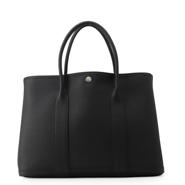 Hermès Tote Bag Garden Party PM Black Silver Negonda in Black from The Reluxe