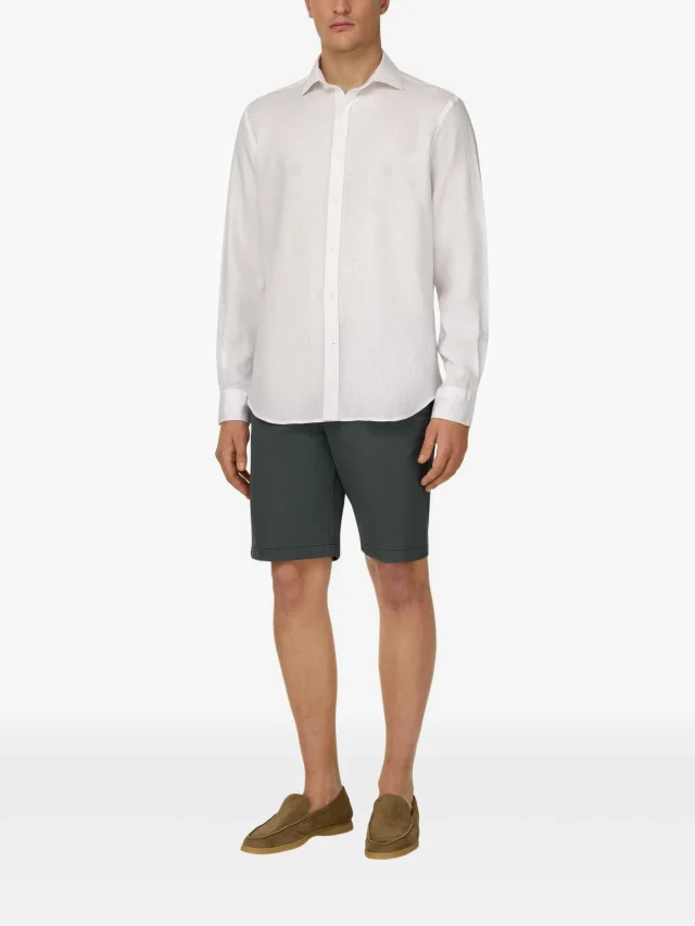 Boggi Milano elasticated-waist chino shorts, photo 2 of 2 from FARFETCH