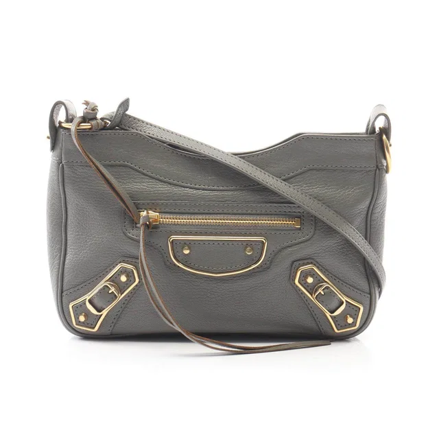 Balenciaga Metallic Edge Leather Shoulder Bag in Leather from LuxUness