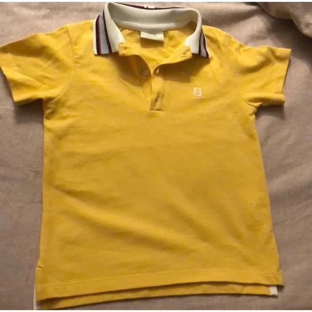 Fendi Kids Yellow Cotton Polo Shirt Boys Size 5 in yellow from Poshmark