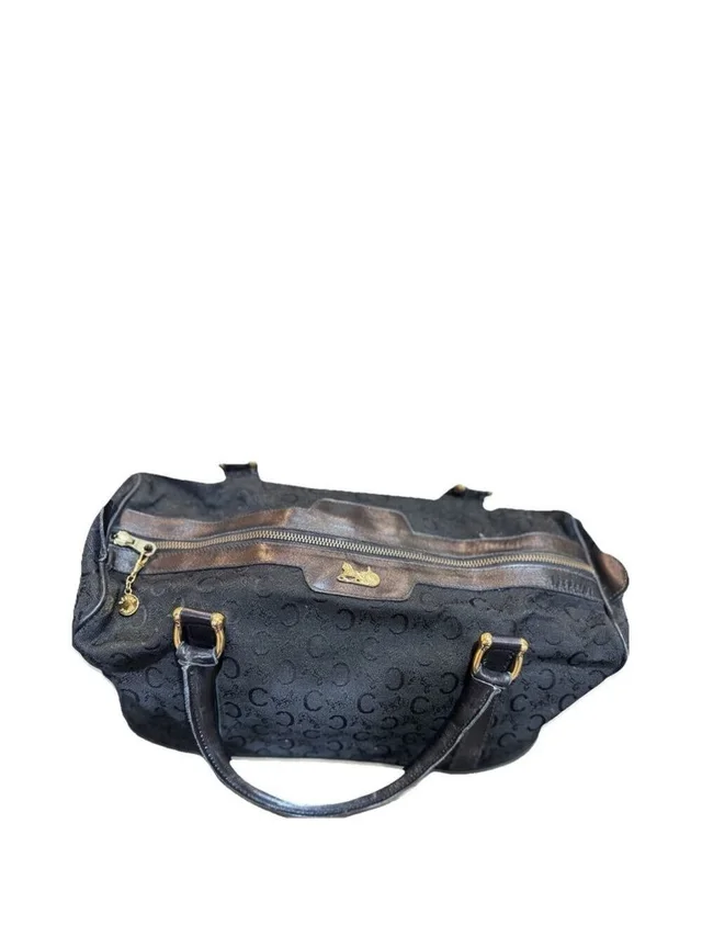 Celine C Macadam Boston W Sulky Logo Satchel in black|gold Canvas from Poshmark