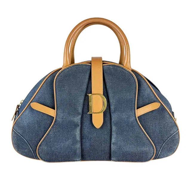 Dior Handbag Navy in Navy Denim from The Reluxe