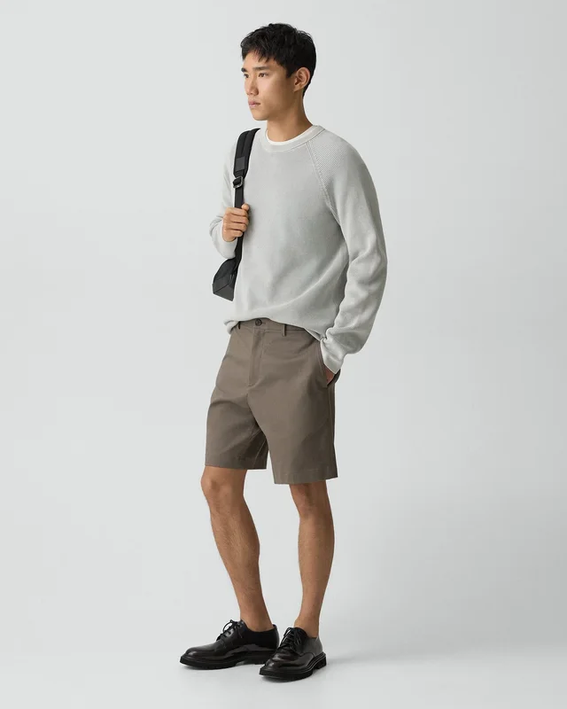 Theory Standard Chino Short in Moonsoft Cotton in MOREL 97% Cotton, 3% Spandex, photo 2 of 12 from Theory