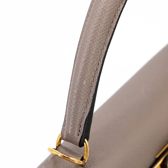 Hermès Kelly 28 Seliier Gris Asphalte (M8) in Grey Epsom leather from Ginza Xiaoma, photo 4 of 4