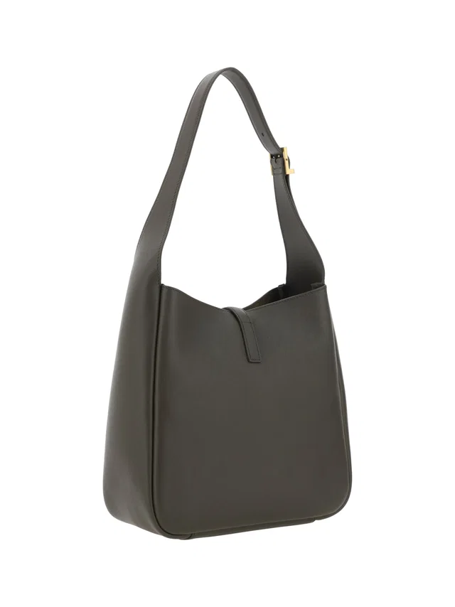 Saint Laurent Cassandre Shoulder Bag — Gray Calf Leather in Grey Calfskin from HEWI