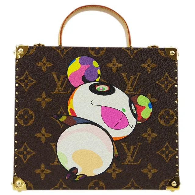 Louis Vuitton Takashi Murakami Monogram Panda Jewelry Box M92478 in Coated canvas from AMORE Vintage Tokyo