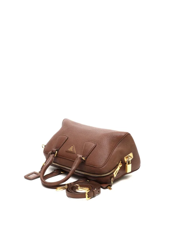 Prada Vitello Daino Bauletto Bag in Leather from A Retro Tale, photo 4 of 10