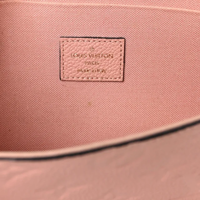 Louis Vuitton Empreinte Pochette Felicie Chain Wallet Rose Poudre in Pink Calfskin from FASHIONPHILE, photo 7 of 12