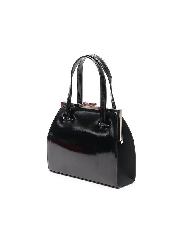 Patent YSL Clasp Top Handle Bag in Patent leather from A Retro Tale, photo 2 of 14