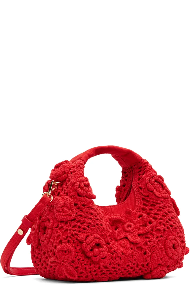 GANNI Red Mini Bag, photo 3 of 4 from SSENSE