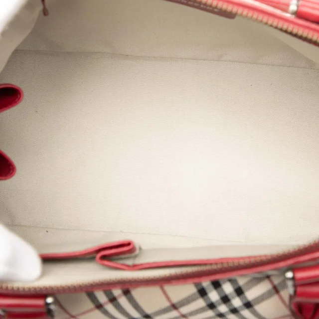 Beige Burberry Nova Check Canvas Handbag in Beige Canvas from Designer Revival, photo 4 of 7