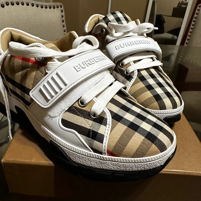 Burberry sneakers & athletic in white|brown|neutral from Poshmark