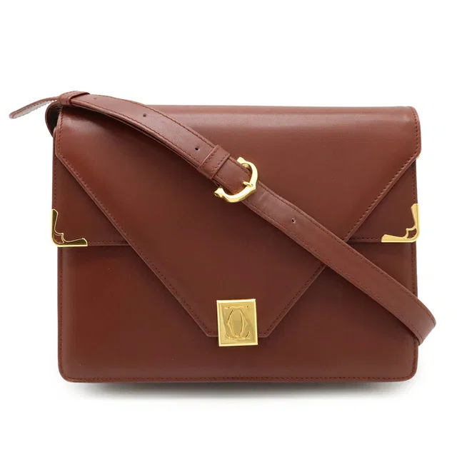 Cartier Must Line Leather Shoulder Bag in Leather from LuxUness