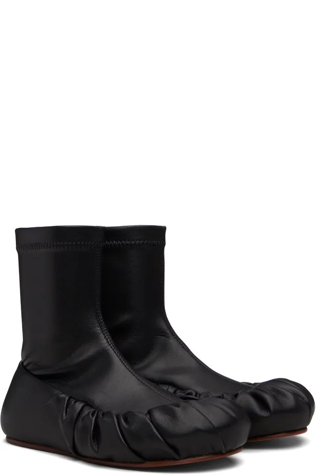 YUME YUME Black Ballerina Mid Boots, photo 4 of 5 from SSENSE