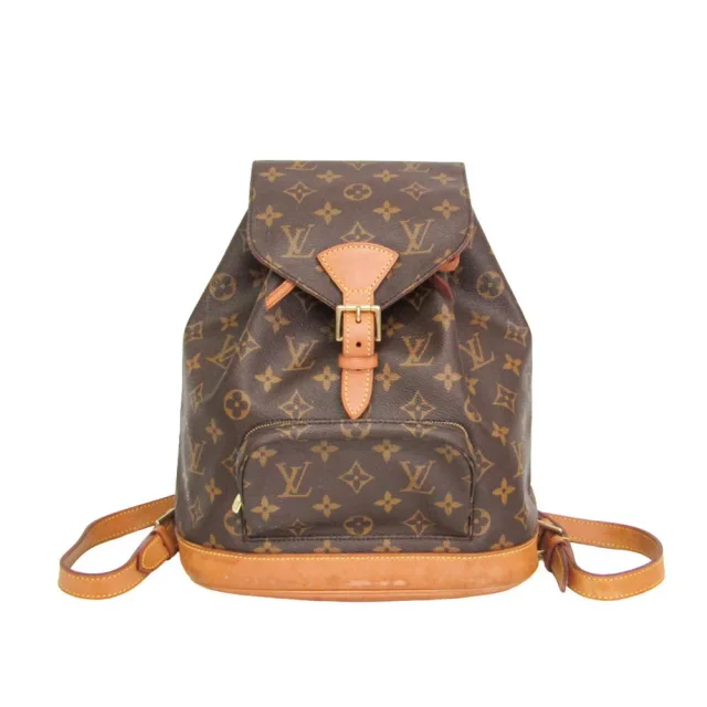Louis Vuitton Montsouris MM M51136 Women's Backpack Brown in Brown Monogram from Elady