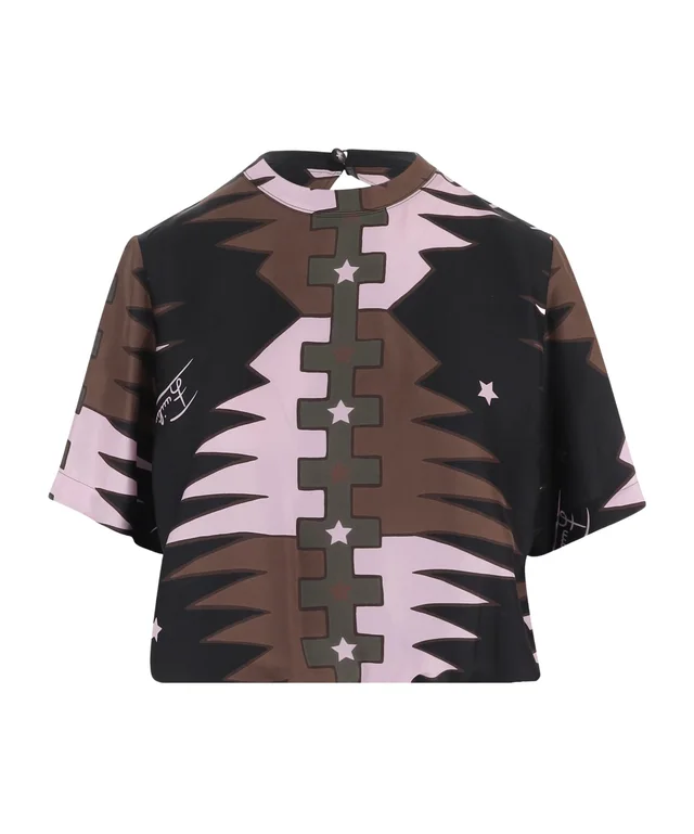 Emilio Pucci PUCCI Valdimontone Printed Silk T-Shirt from SENSER, photo 1 of 1