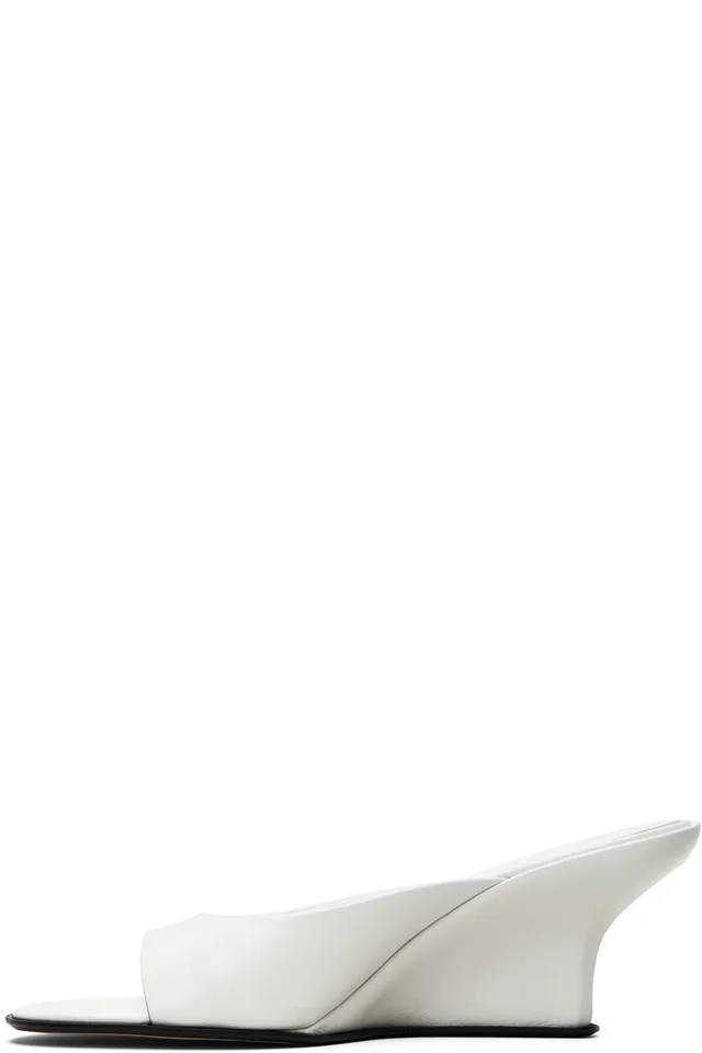 BY FAR White Caroo Heeled Sandals, photo 3 of 5 from SSENSE