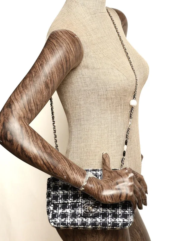 Chanel Mini Tweed Single Flap Bag in Tweed from A Retro Tale, photo 10 of 10