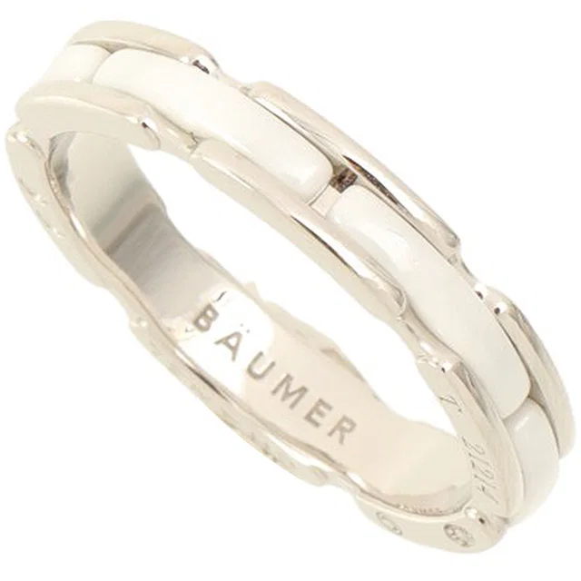 Chanel 18K Ultra Collection Ring #60 Silver/White in White from VINTAGE QOO TOKYO