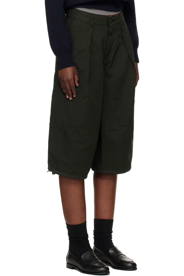 YMC Khaki Salba Shorts, photo 2 of 4 from SSENSE