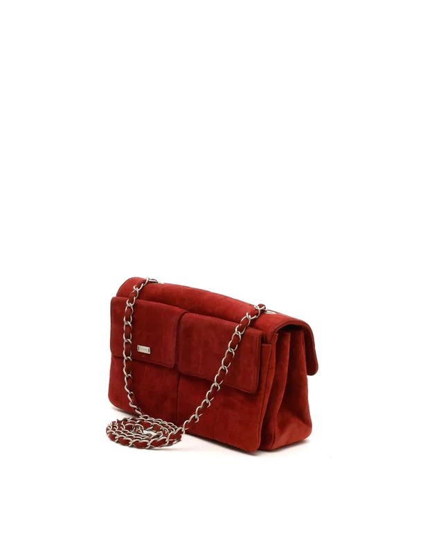 Chanel Chocolate Bar 2.55 Reissue Flap Bag in Brown Suede from A Retro Tale, photo 3 of 10